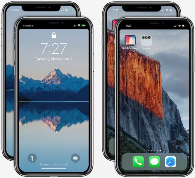 Notch invisible