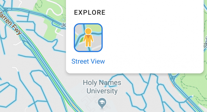 حالت street view گوگل مپس