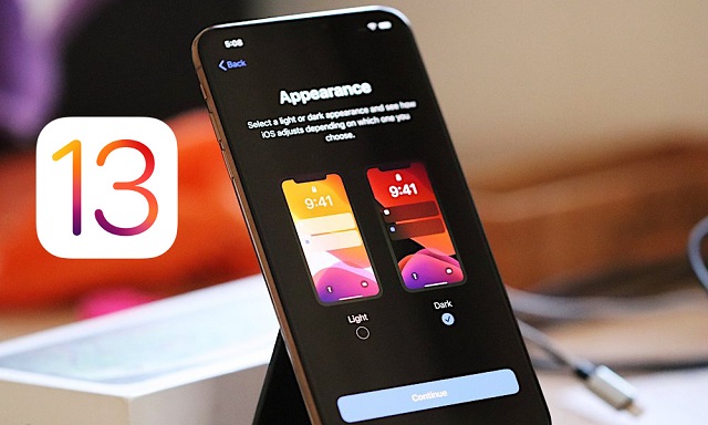 حالت تاریک iOS 13